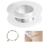 Fil de bricolage fin, 0,1 mm x 100 m, fil enroulé en acier inoxydable 304, fil fin pour le bricolage, fil en acier inoxydable, fil de liaison pour bracelets, colliers, boucles d'oreilles, fabrication
