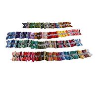 Fil de broderie multicolore, fournitures de couture en polyester sans décoloration ni perte de brillance, 447 couleurs pour les bracelets, les poupées, les gants, les écharpes et l