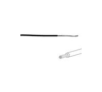 Fil De Cablage 7x0.193mm (0.20mm² ) Noir, Multibrin, Longueur : 100m Sur Rouleau