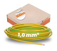 Fil de câblage H05V-K LAPP 4510003 1 x 1 mm² vert, jaune 100 m