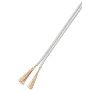Fil de câblage TRU COMPONENTS NYFAZ/CCA 1565083 2 x 0.75 mm² blanc 50 m