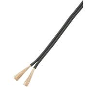 Fil de câblage TRU COMPONENTS NYFAZ/CCA 1570679 2 x 0.75 mm² noir 50 m