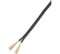 Fil de câblage TRU COMPONENTS NYFAZ/CCA 1570679 2 x 0.75 mm² noir 50 m