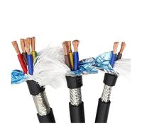 Fil de câble Commande Signal blindé, chaîne traînée Flexible TRVVP CNC 2-40 noyaux 26-11 AWG en cuivre Pur résistant à l'huile(17 Awg 1 Meter,24)