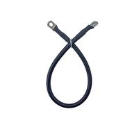 Fil de câble de Batterie en Silicone Souple et Terminal en cuivre étamé, 0awg, 50 mm², 20-200CM, for onduleur Solaire de Voiture Haute Performance(2AWG Black,150CM,M8 - M10)