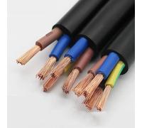 Fil de câble en cuivre 100 mètres 2/3/4/5 noyaux 18 17 15 13 11 9 AWG conducteur câble électrique en PVC fil à gaine souple fil d'alimentation(4 cores 100meter,15AWG 1.5MM)