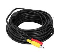 Fil de Caméra, Câble Bnc Câble Vidéo Portable ABS avec 2 Alimentations pour Caméra de Surveillance (10 m / 32,8 Pieds)