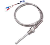 Fil de capteur de température 800 °C M6~27M /NPT 1/8~3/4, sonde en acier inoxydable, Type K /PT100, contrôleur de température de Tube thermocouple(M6 K Type)