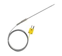 Fil de capteur pliable de Type K for Thermocouple blindé, 1mm/2mm/3mm-8mm Dia 100/200/300mm WRNK-191, capteur de température 0-1100 degrés(Probe diam 1.5X100mm)