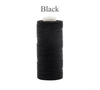 Fil de cire pour la couture du cuir, essentiel pour les loisirs créatifs et la couture à la main (noir)