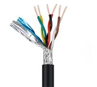 Fil de codeur de servo à paire torsadée blindé en PVC | 1 mètre, 0,2-0,5 mm carré, for machines industrielles, automobiles, systèmes CNC(6pin,1M-0.5 SQUARE)