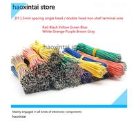 Fil de connexion à coque non branché ZH1.5mm, fil terminal étamé à tête unique, faisceau de câblage électronique, 100mm, 20/30CM, 1.5 pièces