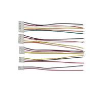 Fil de Connexion plaqué étain à tête Unique XH2.54, 10 pièces, 10cm/15cm/20cm/30CM XH, câble à Pas de 2.54mm 2/3/4/5/6/7/8/10P(20cm,7P)