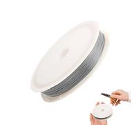 Fil de cordage perles - en métal argenté doré, cordon fabrication bijoux flexible, ligne ficelle artisanale solide, fourniture conception à finition lisse | Matériau décor