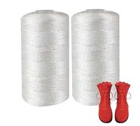 Fil De Corps Léger Tricoté À La Main | 2 Pièces De Fil De Crochet En Nylon Fil De Coton Glacé Fin | Fil Artisanal Fait À La Main | Fil De Corps Léger Tricoté À La Main En Soie Et Lin Glacé