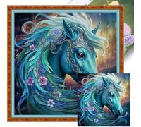 Fil de coton 11 ct imprimé cheval fantaisie point de croix