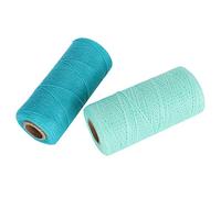 Fil de Coton, 2 Rouleaux de Fil de Chaîne 8/4 Fil à Coudre à la Main en Pur Coton Fil à Coudre Fils à Coudre Universels pour Machine à Coudre pour Tricoter frivolité Tapis