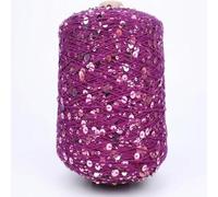Fil De Coton À Paillettes Spéciales Fil Scintillant 50G/140M 6/3Mm Fil À Crochet À Paillettes Blanc Argent Brillant Fil À Tricoter Fil Accessoire 1Pc A-