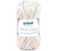 Fil de Coton à tricoter COTTON QUICK PRINT - PPSC - Gründl(...) - 198 Blanc 198 Blanc G