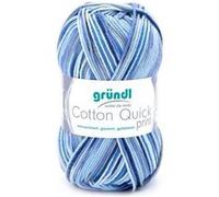 Fil de Coton à tricoter COTTON QUICK PRINT - PPSC - Gründl(...) - 239 Bleu 239 Bleu G