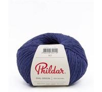 Phildar - Pelote de Laine Phil Origin - Laine à Tricoter - 100% Coton - Aiguille n°3 - Couleur Naval