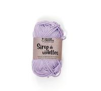 Graine créative – Fil de coton spécial crochet et amigurumi 55 m – mauve Violet G