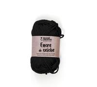 Graine créative Fil de coton spécial crochet et amigurumi 55 m – noir