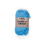 Graine Créative - Fil de coton spécial crochet et amigurumi Lichette de curacao G 55 m Turquoise