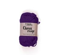 Fil De Coton Amigurumi Violet Choux Rouge
