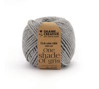 Fil De Coton Câblé Gris Clair Idéal Pour Macramé, Frange Et Knot