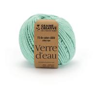 Fil De Coton Câblé Vert D'eau Idéal Pour Macramé, Frange Et Knot