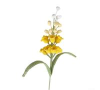 Fil de coton décoratif tissé à la main pour espaces de vie, accent floral artistique offrant une beauté durable (jaune)