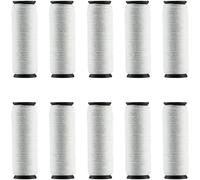 Fil De Coton En Épilateur Pour Épilateur Facial 25m 10 Rouleaux/Paquet (Blanc)