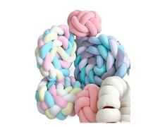 Fil de Coton Epais 500G Super Chunky Yarn Coton Soft Fil Bricolage Bras volumineux Roving Blanket Couverture à la main Tricoter Spin DIY de bricolage(Blue)