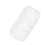 Fil de Coton Epais Fil épais de 500 g/1 kg, fil coton fourré, laine à crocheter for bricolage, couverture, chapeau, bras volumineux, tricoter la main(Bleach white 500G)