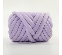Fil de coton épais pour le tricot et,500g/25m,Fil géant super doux en coton,Grosse Laine à Tricoter à La Main,Lavable en velours pour lit d'animal de compagnie,Fil épais pour oreiller (Violet)