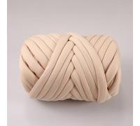 Fil de coton épais pour le tricot et,500g/25m,Fil géant super doux en coton,Grosse Laine à Tricoter à La Main,Lavable en velours pour lit d'animal de compagnie,Fil épais pour oreiller (Khaki)