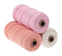Fil de Coton Macramé Coloré pour Crochet Débutant et Loisirs Créatifs | Coton Doux, Nœuds Solide, pour Amigurumi, Emballage Présent, Pratique du Tricot et Ouvrages Faits Main