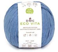 DMC - Eco Vita fil de coton recyclé tricot et crochet, fil tubulaire 100% recyclé | Idéal pour le tricot et le crochet | 100 g- 250 m