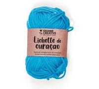 Fil de coton spécial crochet et amigurumi 55 m - turquoise 420317 Lichette de curacao G