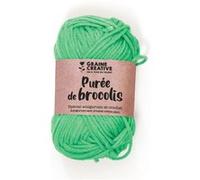 Fil de coton spécial crochet et amigurumi 55 m - vert pomme - Graine Créative Vert G
