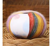 Fil De Couleur Dégradé Teint Dans L'espace, Fil De Pull Châle Tricoté À La Main,N10,8 Pièces