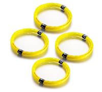 Fil de coupe 2,4 mm, pour débroussailleuse et débroussailleuse, design bicolore, positionnement rapide, universel (jaune - 17,2 m)