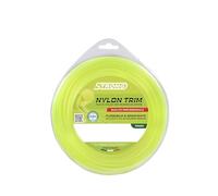 Fil de coupe professionnel pour tondeuse - Diamètre : 2,4 mm x 100 m - Rond - En nylon - Universel - Jaune fluo