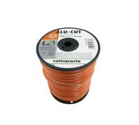 Ratioparts Fil en Nylon 3 mm Coupe en Aluminium 240 m 6 pans Orange