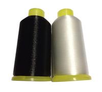 Fil de couture en nylon 2 pcs de fil invisible mono-filament 0 1 mm quilting (blanc + noir)