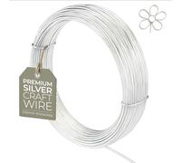 Fil De Création Non Ternissant 0,6mm (22 Gauge) x 10m - Fil Souple Plaqué Argent Pour Bijoux, Modelage, Sculpture, Loisirs Créatifs Et DIY