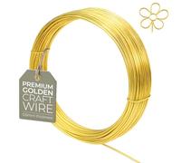 Fil De Création Non Ternissant 0,6mm (22 Gauge) x 10m - Fil Souple Plaqué Or Pour Bijoux, Modelage, Sculpture, Loisirs Créatifs Et DIY