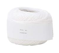 Fil de crochet coloré brillant en coton Fil de dentelle Soie Légère Fine Été Écru