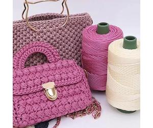 Fil de Crochet d'été, corde à glace, fil de 3mm pour sac à tricoter à la main, chapeaux de soleil, chaussures tissées, bricolage, coussin à Crochet, soie d'épaisseur moyenne d'environ 200m e